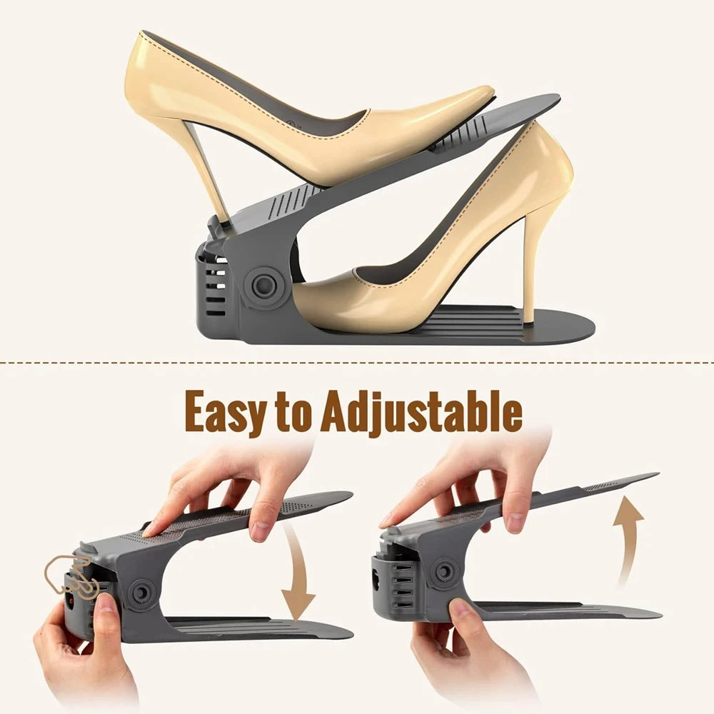 12Pcs StepSave Adjustable Shoe Organiser