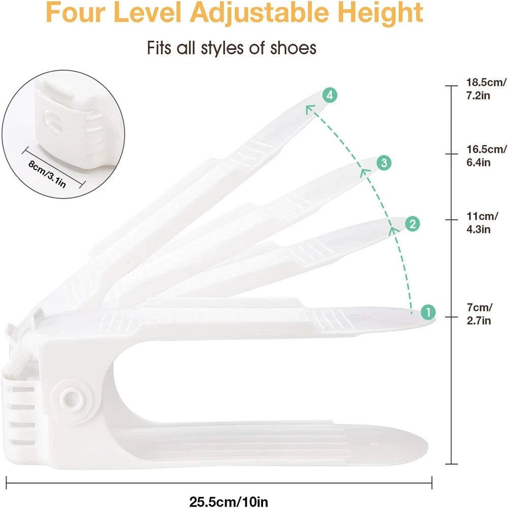 12Pcs StepSave Adjustable Shoe Organiser