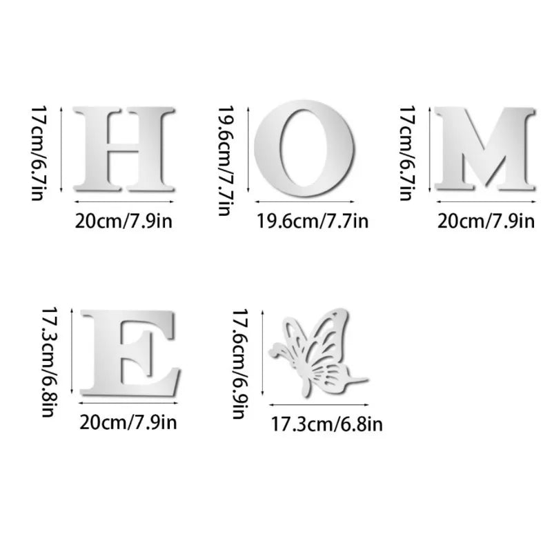 WelcomeGlow 3D Mirror Sticker