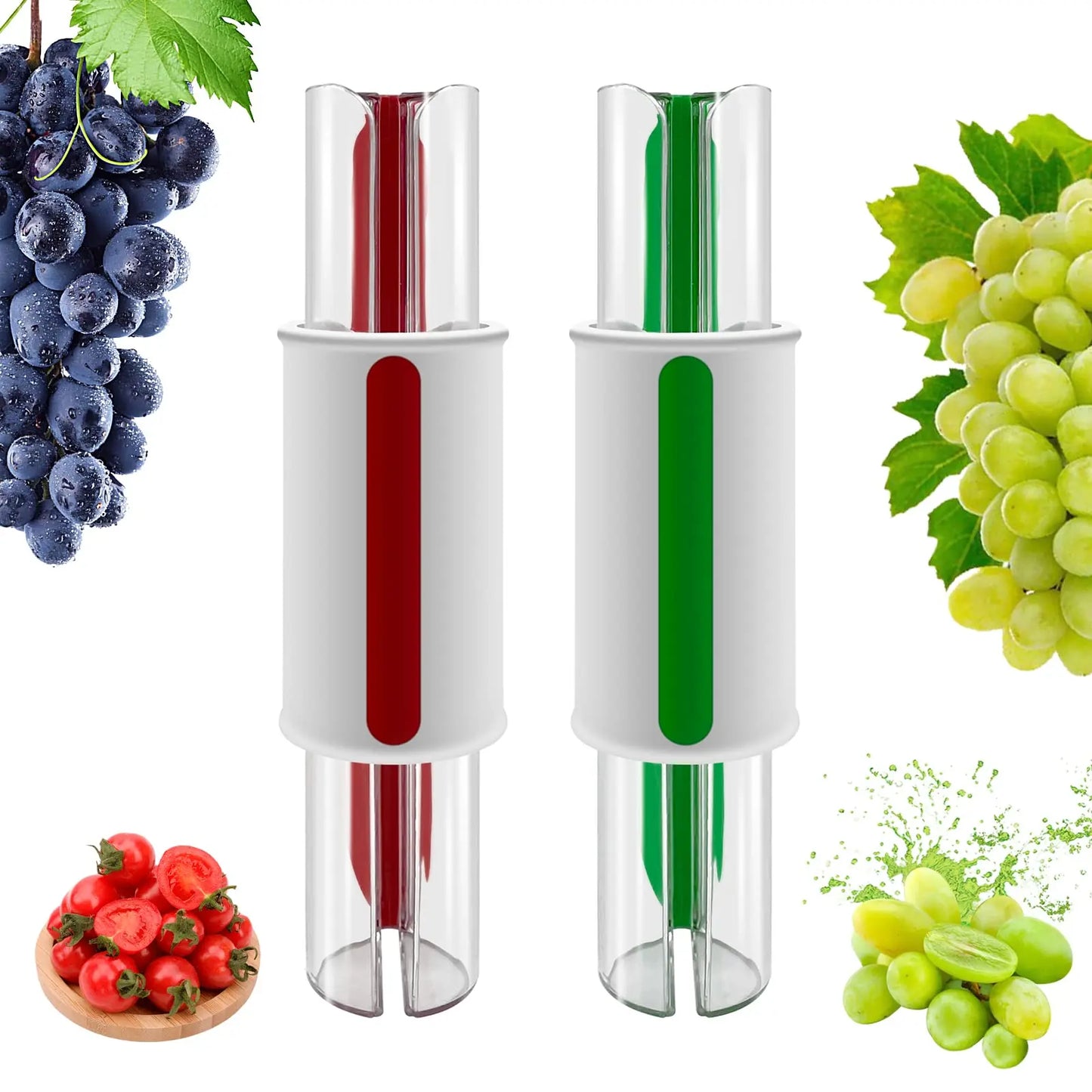 Multi-Function Tomato and Grape Cutter for Fruit and Salad Prep