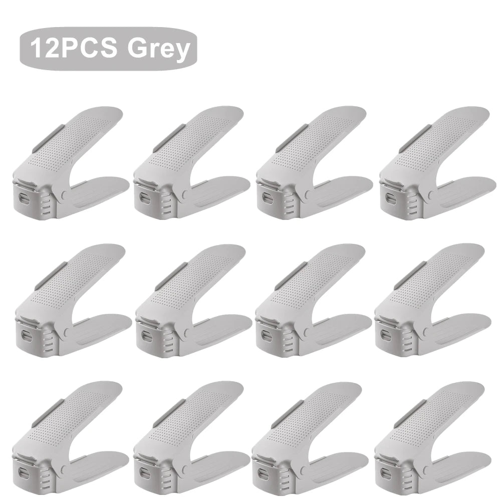 12Pcs StepSave Adjustable Shoe Organiser