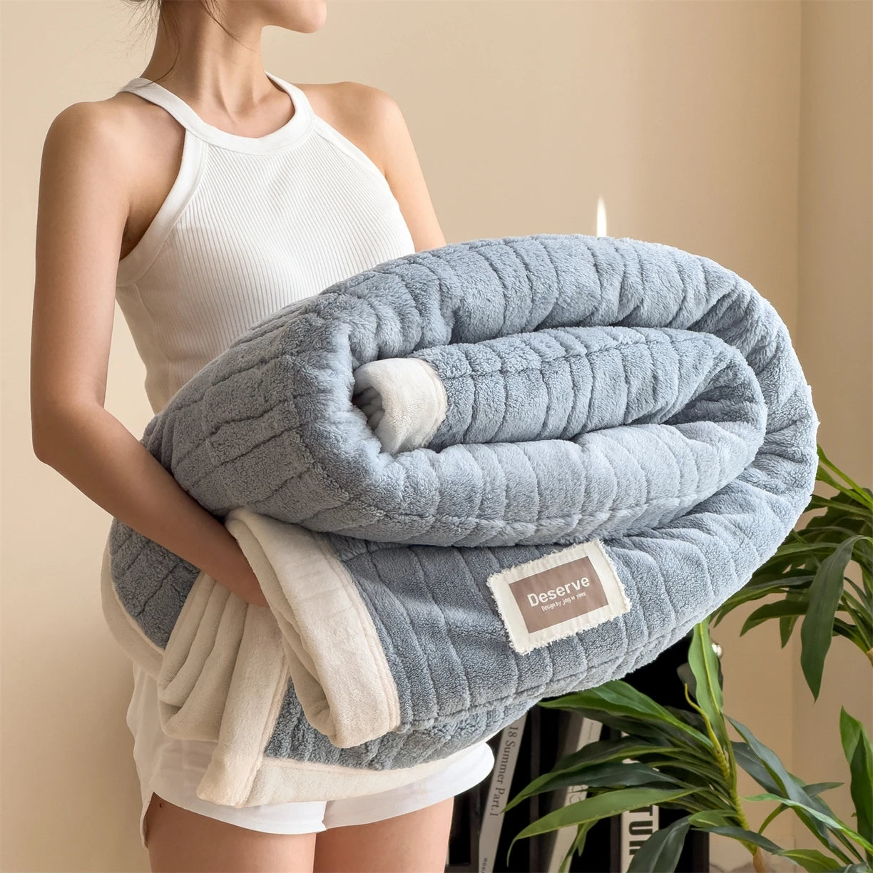 VelourNest Luxury Fleece Blanket