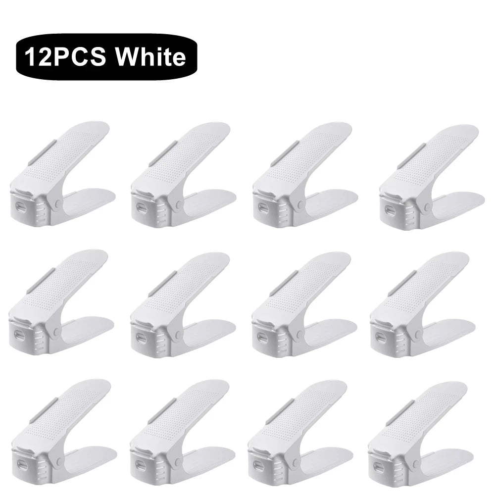 12Pcs StepSave Adjustable Shoe Organiser